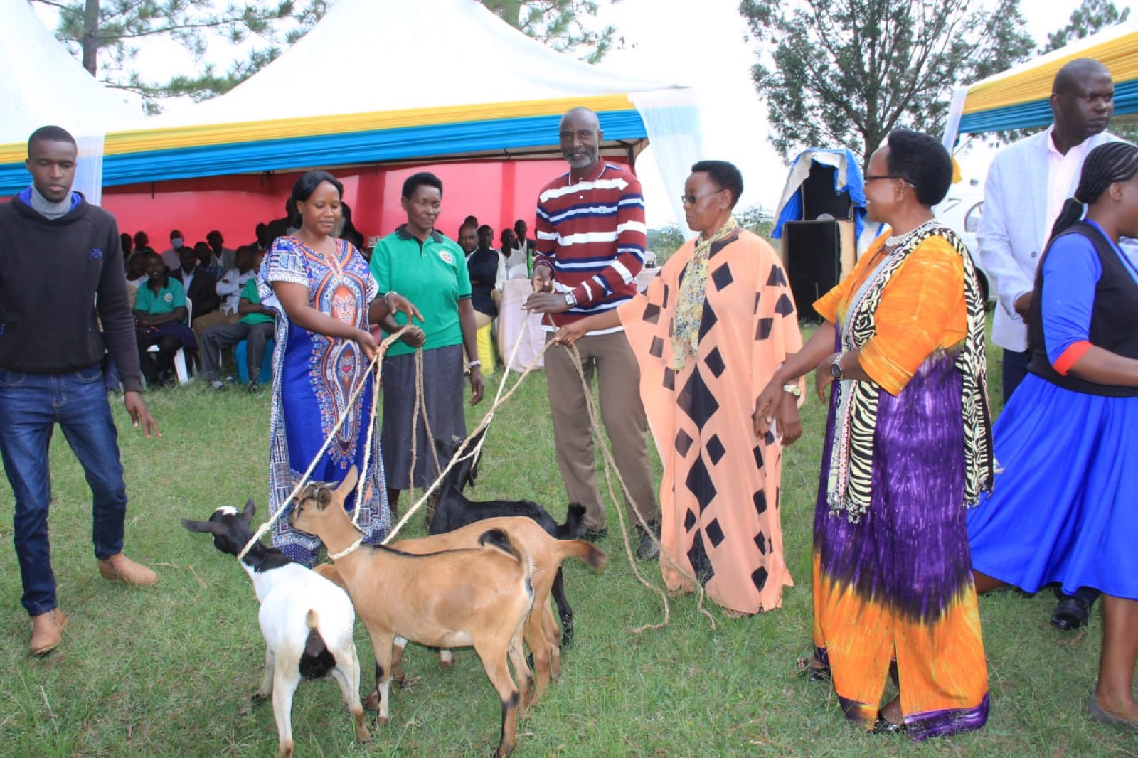 Bisheshe SACCO members at a community savings event